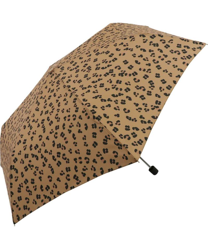 セール40%オフ】ギフト対象 雨傘 折りたたみ傘 レオパード ミニ