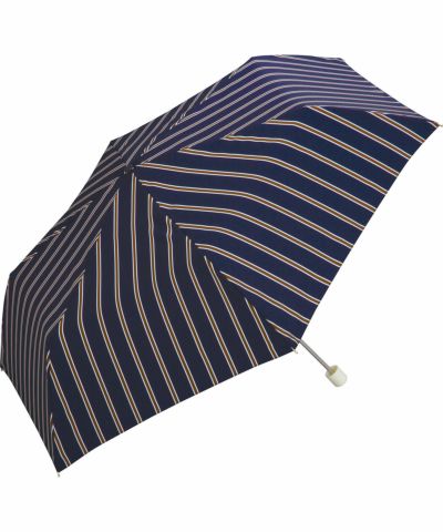 【セール50%オフ】レディストライプ ミニ ギフト対象 雨傘 折りたたみ傘