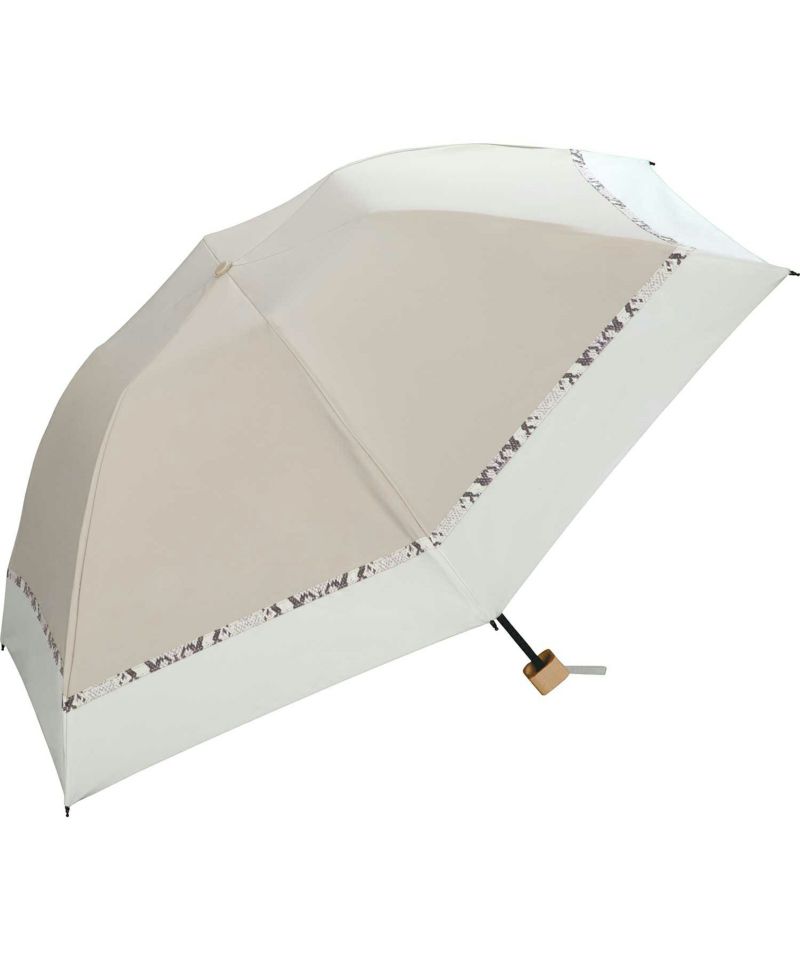 ギフト対象 日傘 折りたたみ傘 遮光バードケージバイカラーパイソン 