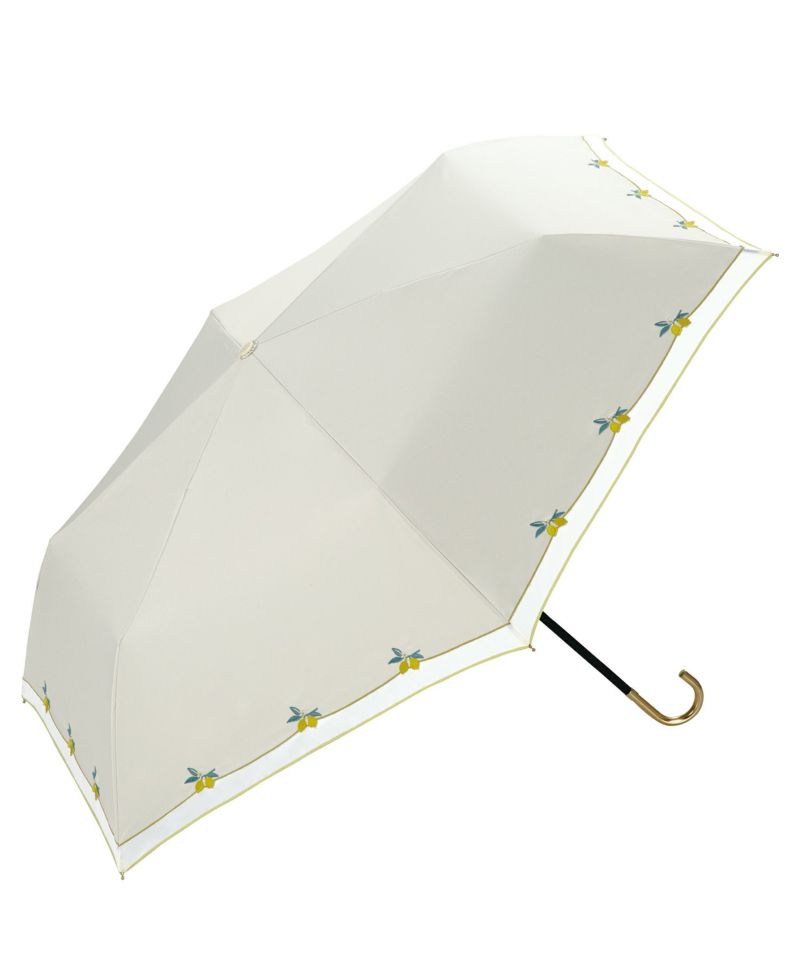 ギフト対象 日傘 折りたたみ傘 遮光レモン刺繍 ミニ 送料無料 | 【公式