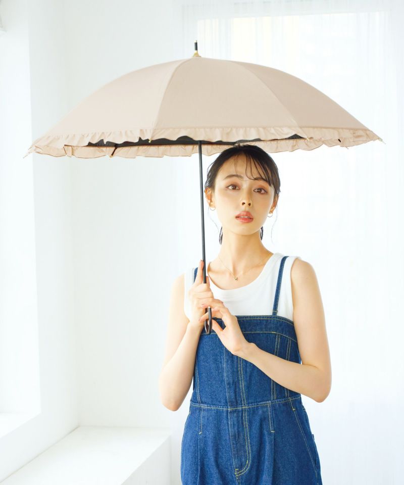日傘　wpc フリル Wpc. wpc 日傘 折りたたみ傘 クラシックフリル 晴雨兼用