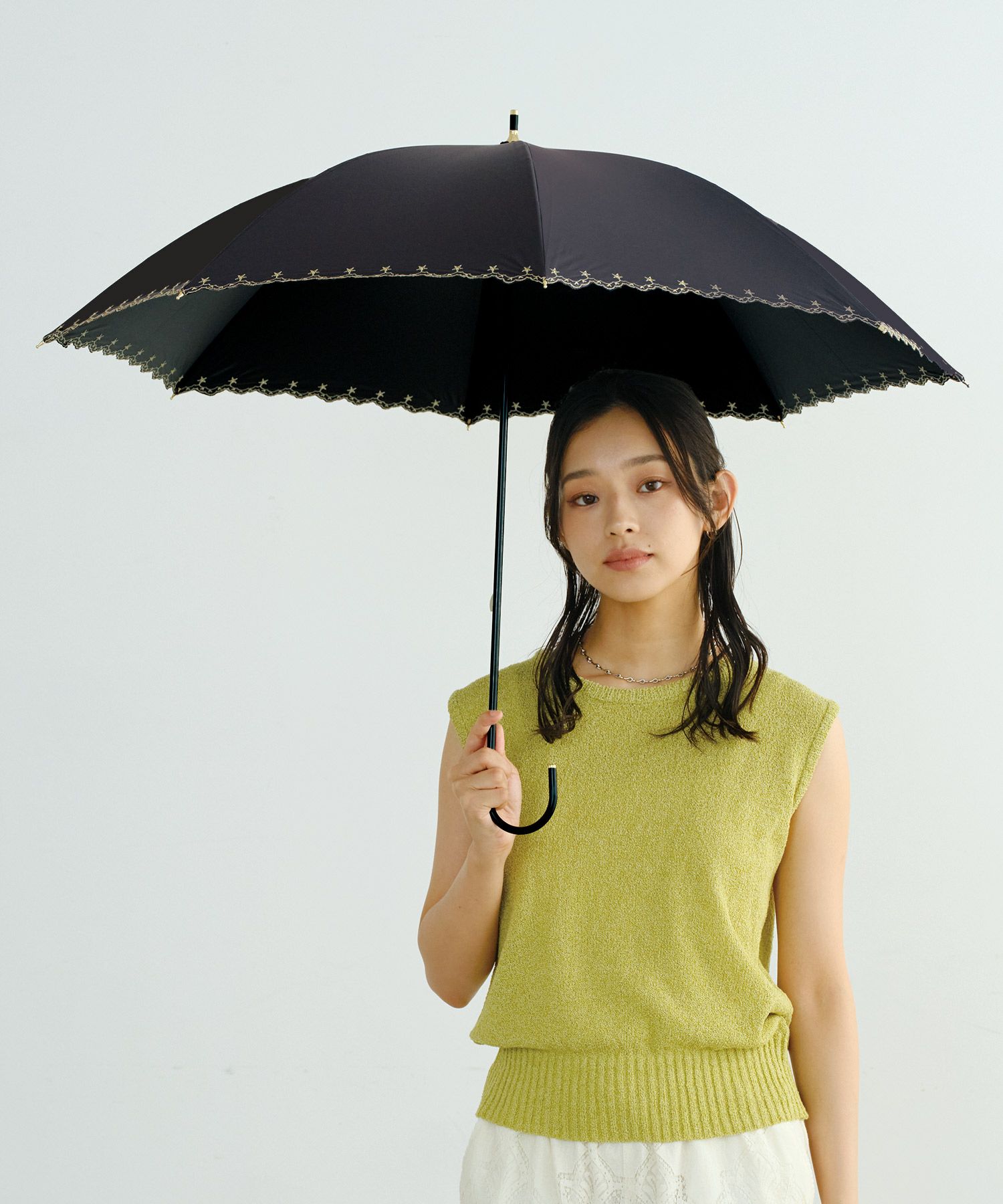 遮光星柄スカラップ 日傘 長傘 晴雨兼用 Wpc. | 【公式】Wpc. ONLINE STORE