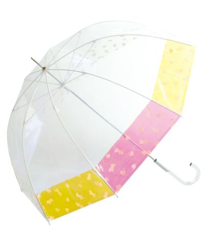 キッズ シャイニーアンブレラ shiny plastic umbrella 雨傘 長傘