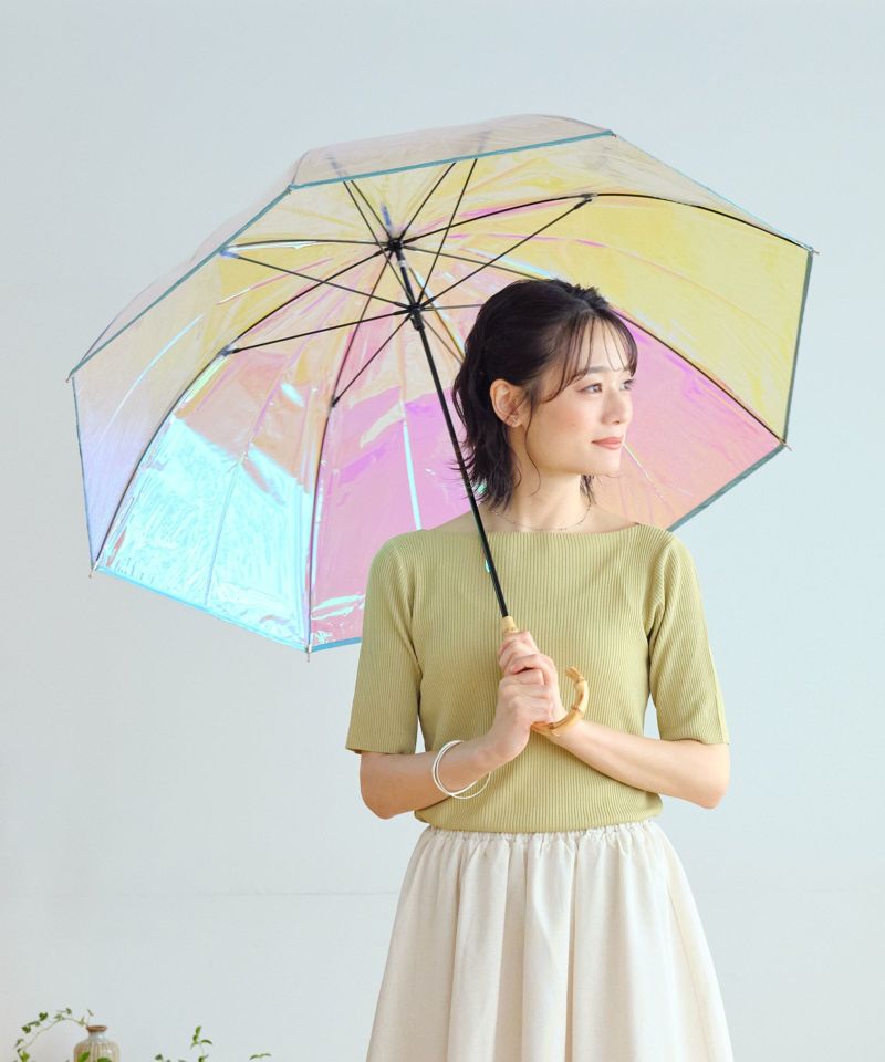 バンブーパイピング シャイニーアンブレラ shiny plastic umbrella 長傘　雨傘 ビニール傘 | 【公式】Wpc. ONLINE  STORE