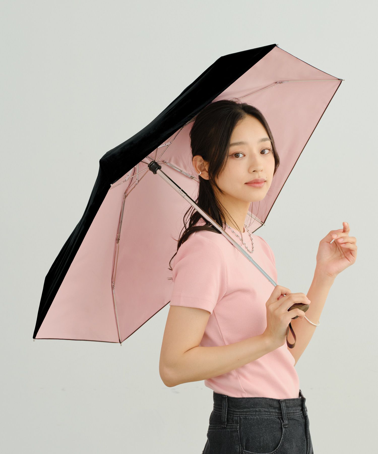 遮光インサイドカラータイニー Wpc. ギフト対象 日傘 折りたたみ tiny