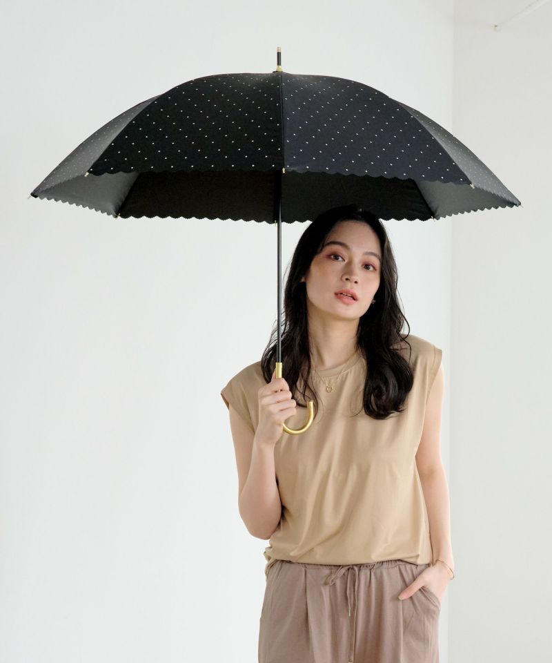 遮光ドットフラワーポイント 日傘 長傘 | 【公式】Wpc. ONLINE STORE 遮光ドットフラワーポイント 日傘 長傘 | 【公式】Wpc. ONLINE STORE