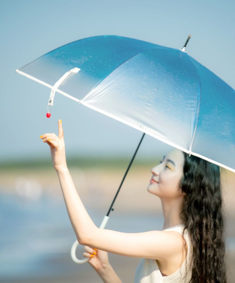 旅する喫茶×Wpc. クリームソーダアンブレラ 雨傘 ビニール傘