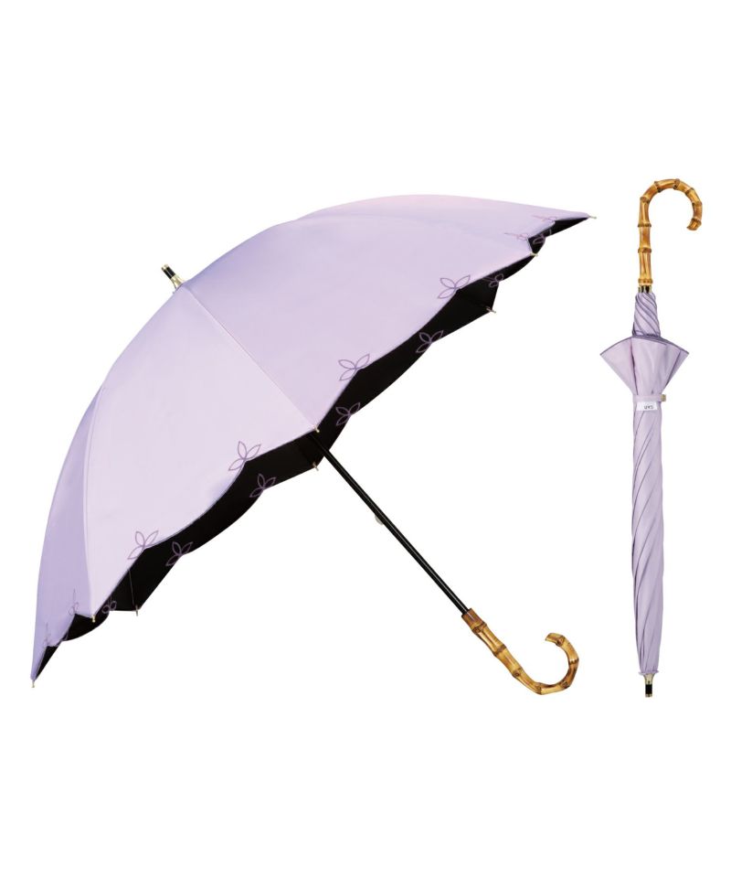 オフホワイト 日傘 折り畳み 晴雨兼用 完全遮光 雨傘 紫外線 UV 8本骨