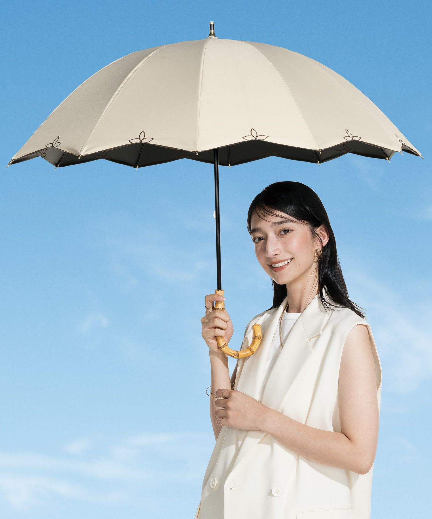 UVO(ウーボ)【12本骨/長傘】最強の日傘 完全遮光100% ≪送料無料  