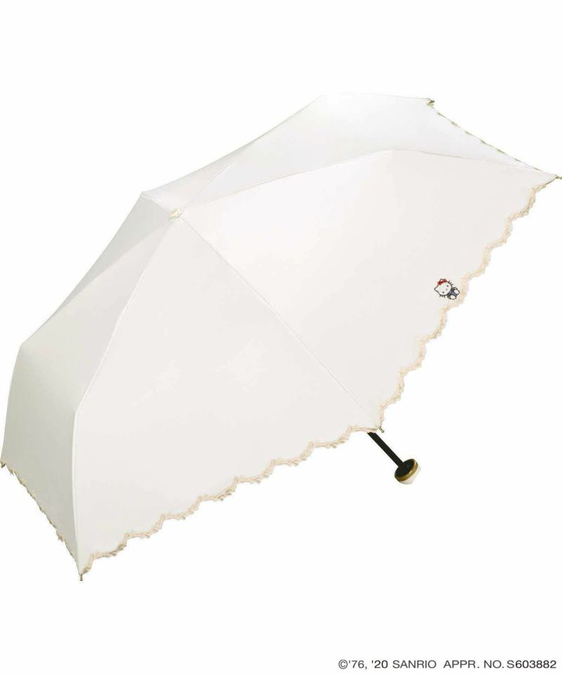 【セール40%オフ】ギフト対象 日傘 折りたたみ傘 遮光ハローキティリボン刺繍 ミニ | 【公式】Wpc. ONLINE STORE