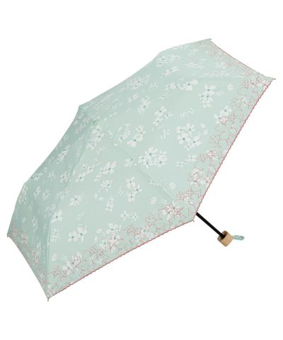 セール50%オフ】T/Cすずらん刺繍 ミニ Wpc. ギフト対象 日傘 