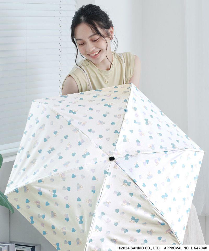 《300円OFFクーポン》サンリオキャラクターズ 遮光ハート ミニ Wpc. ギフト対象 日傘 折りたたみ傘