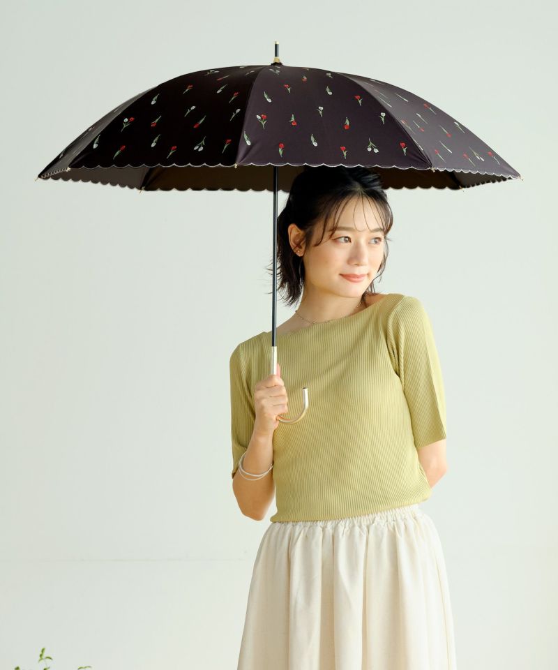 猫 折り畳み傘 日傘 雨 UVカット ネイビー コンパクト 晴れ 韓国