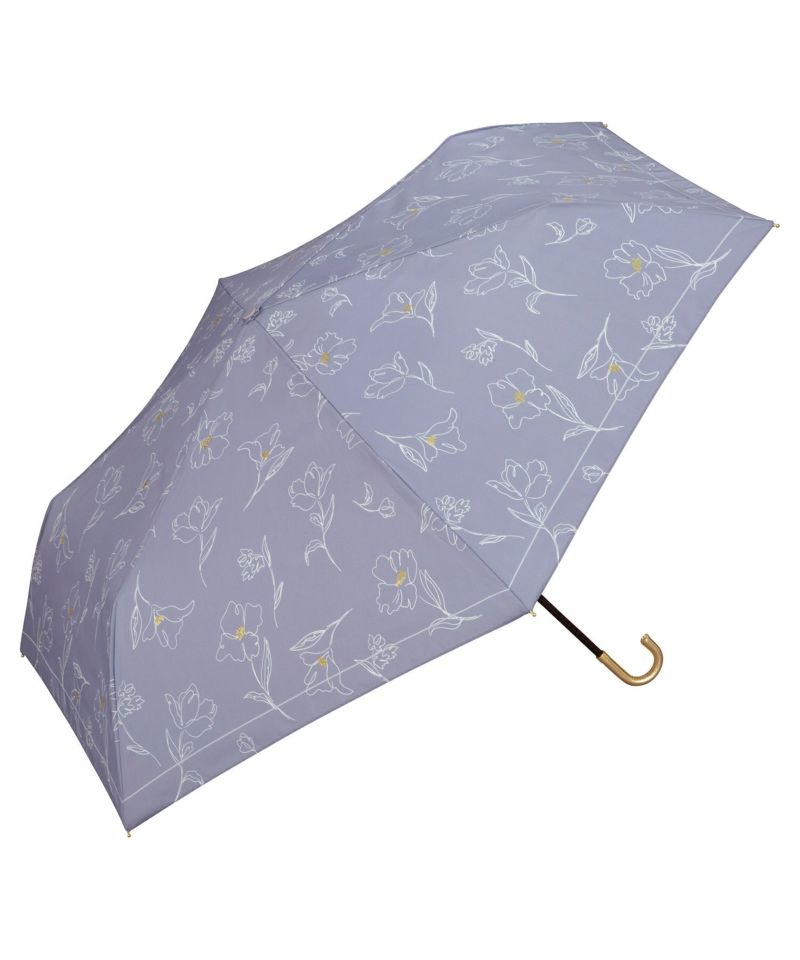 遮光フラワードローイング ミニ Wpc. ギフト対象 日傘 折りたたみ傘