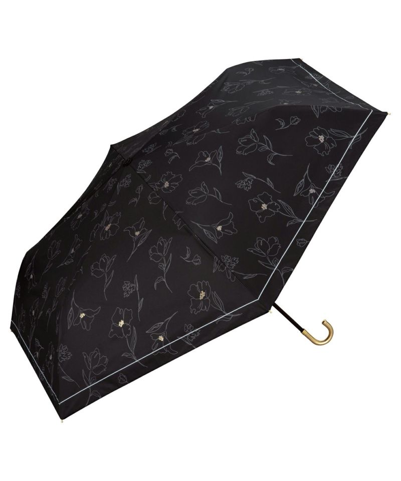 遮光フラワードローイング ミニ Wpc. ギフト対象 日傘 折りたたみ傘
