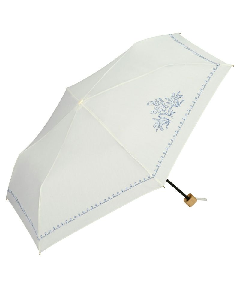 【セール50%オフ】T/Cすずらん刺繍 ミニ Wpc. ギフト対象 日傘 折りたたみ傘 | 【公式】Wpc. ONLINE STORE