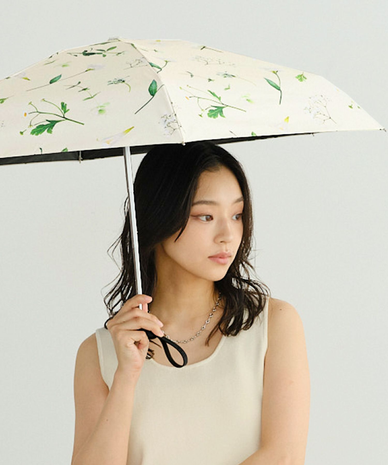 plantica× Wpc.]フラワープリントタイニー Wpc. ギフト対象 日傘