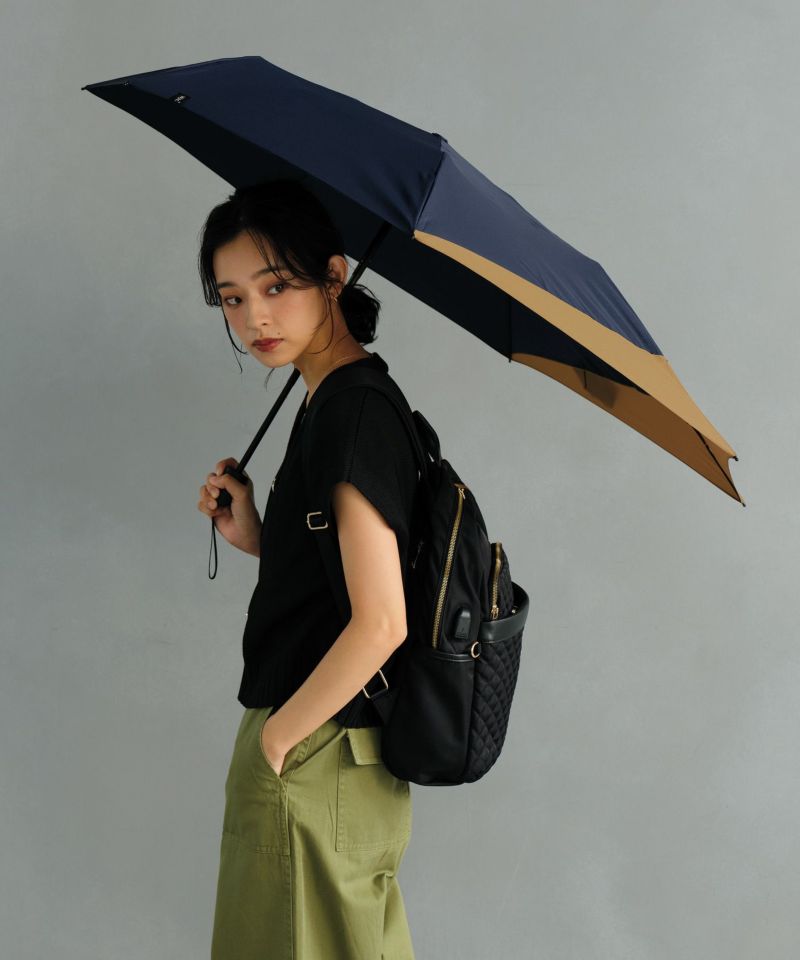UNISEX BACK PROTECT FOLDING Wpc. 折りたたみ傘 送料無料