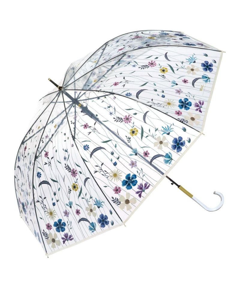 300円OFFクーポン》刺繍風アンブレラ Wpc. 雨傘 ビニール傘 長傘 