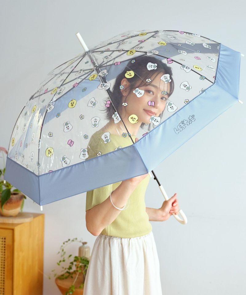 切り継ぎビニール傘（おぱんちゅうさぎ／んぽちゃむ） Wpc. 雨傘