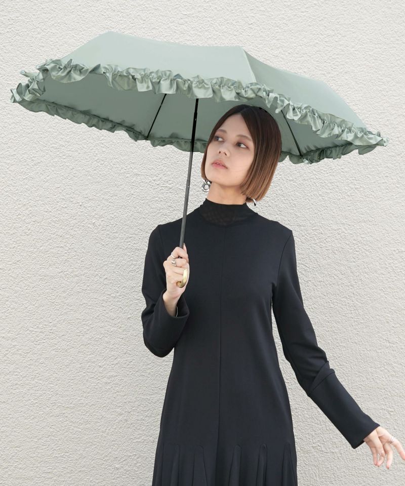 sono フラッピングフリル撥水コート/ブラック 新品未使用品 楽天市場】【ポイント20倍】【公式】晴雨兼用日傘 傘 フリル