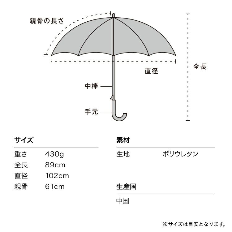 長傘スペック