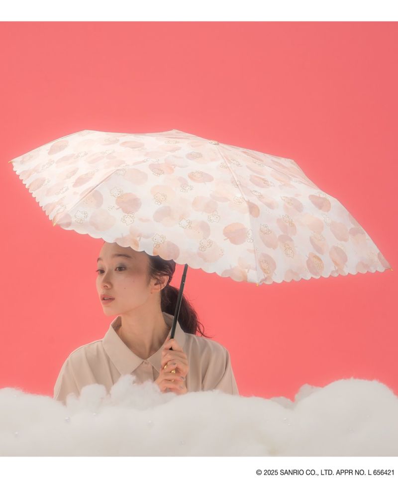 サンリオキャラクターズ 遮光 水彩モチーフ ミニ 日傘