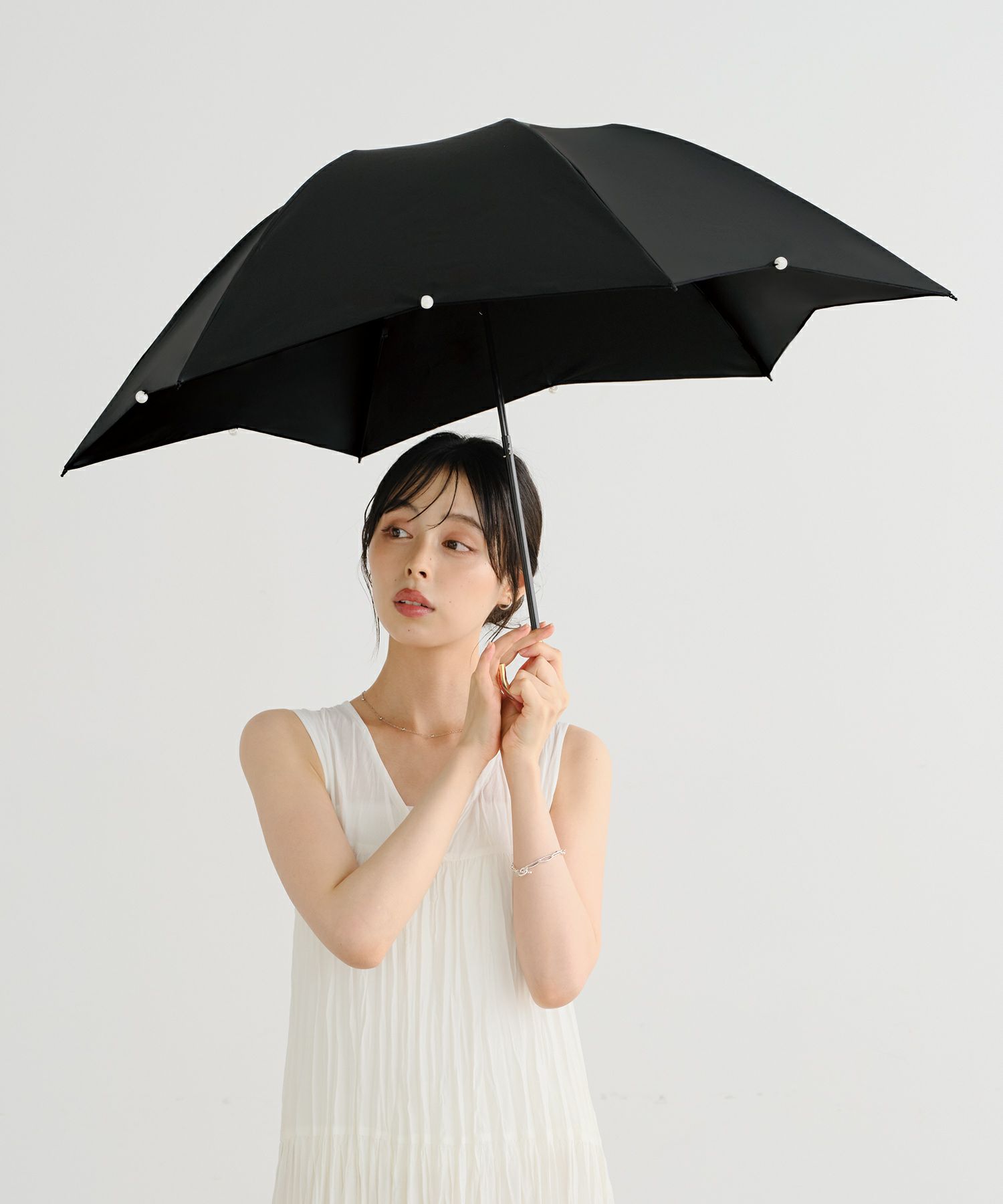 遮光 ドームパラソル パール ミニ 日傘 折りたたみ ギフト対象 晴雨