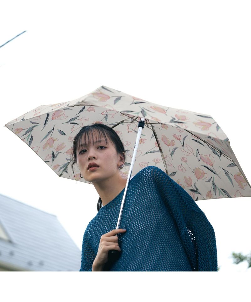 フローティングチューリップ ミニ 雨傘 折りたたみ 晴雨兼用 ギフト
