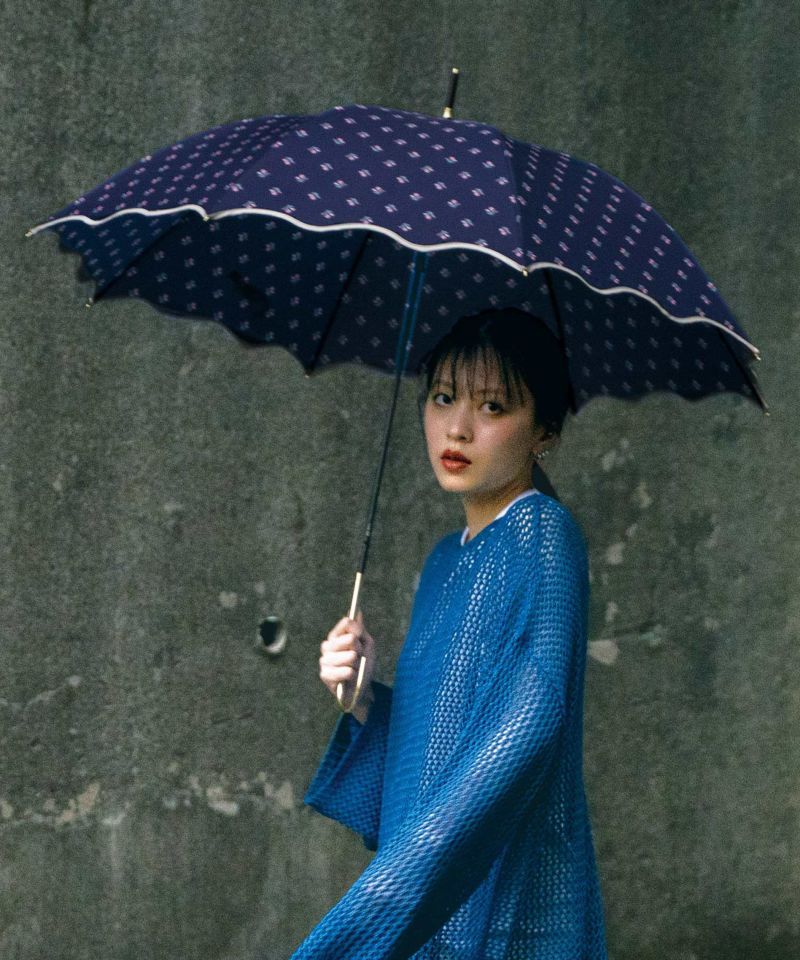 ★ なみだ雨  ★ なみなみタイニーフラワー ミニ 雨傘 折りたたみ Wpc. ギフト