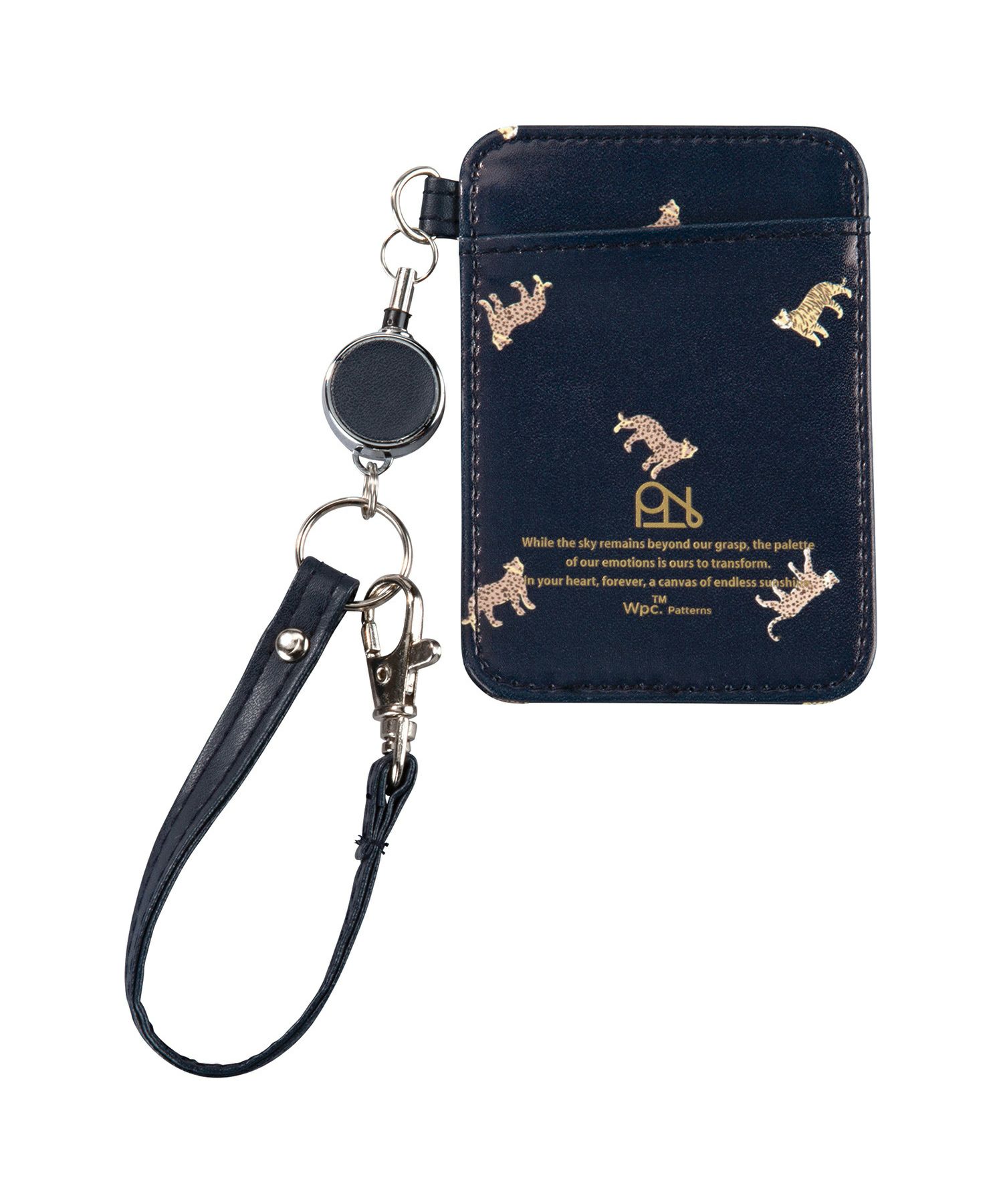 合皮プリントリール付きパスケース Wpc. patterns グッズ ギフト対象