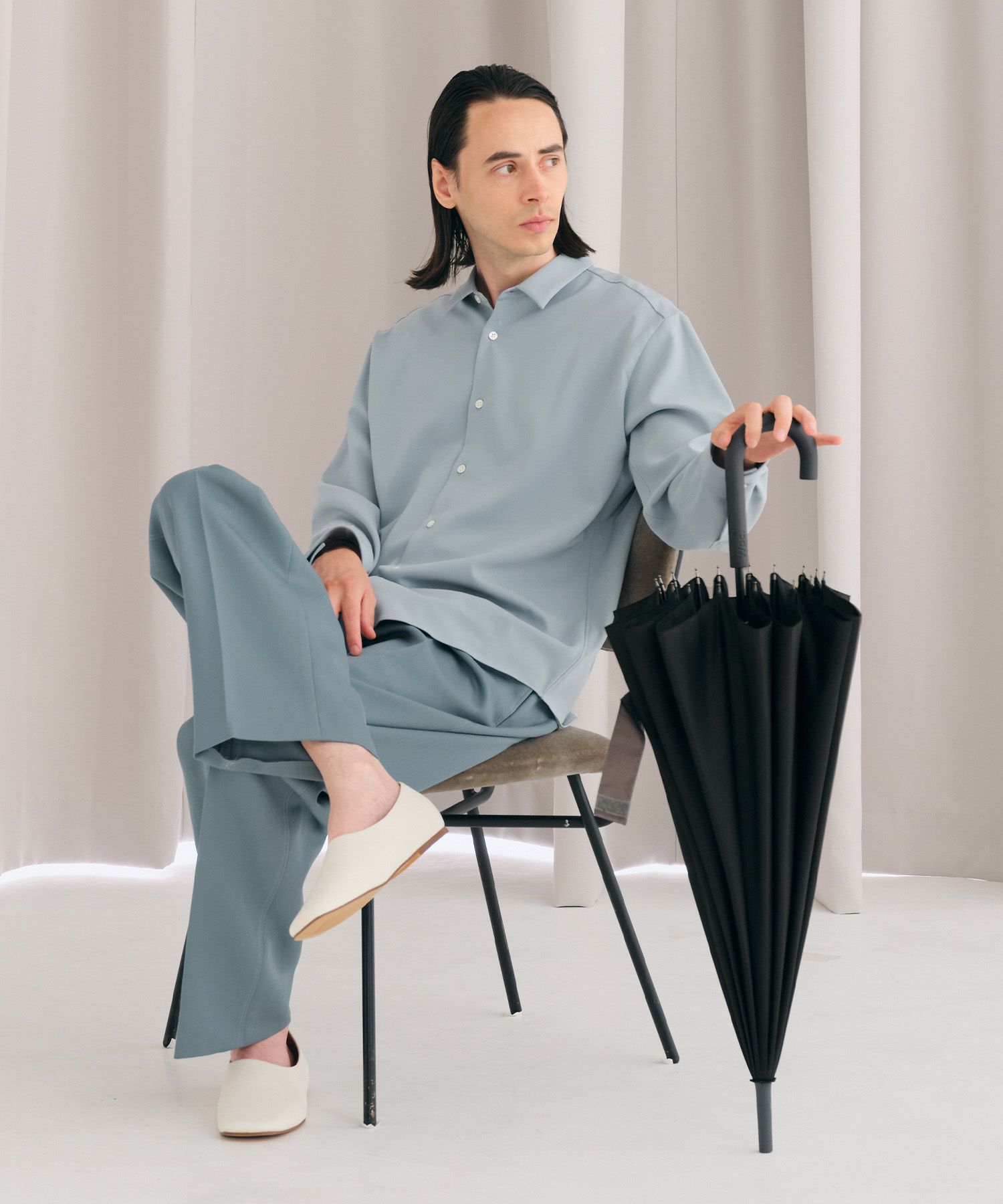 Wpc. classic] 《16本骨》雨傘 16K UMBRELLA 長傘 クラシック 晴雨兼用