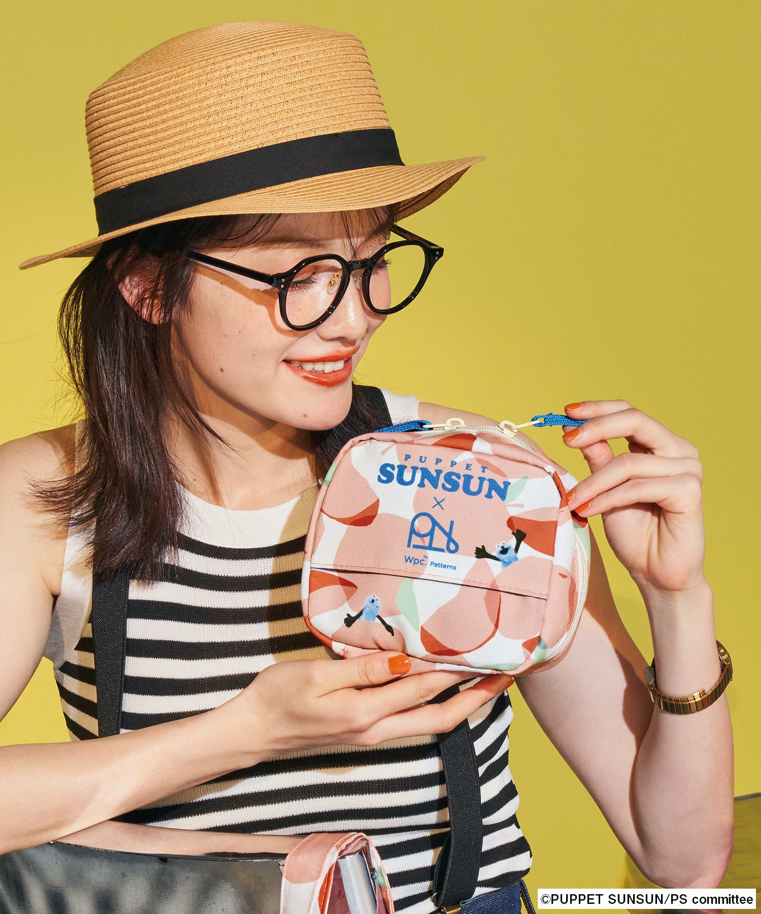 パペットスンスン × Wpc. Patterns はっ水スクエアポーチ グッズ